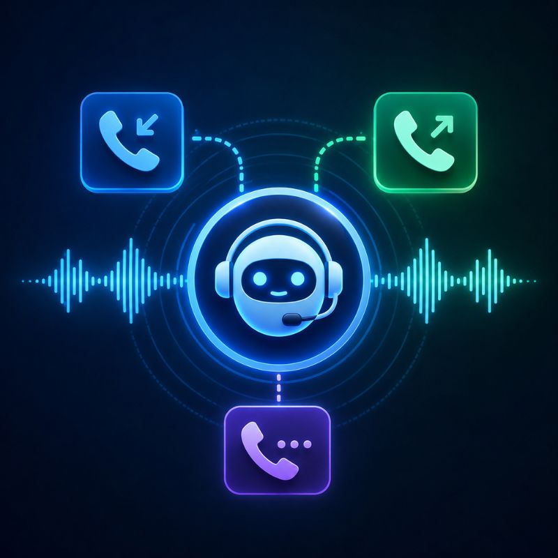 AI agent answering a customer phone call